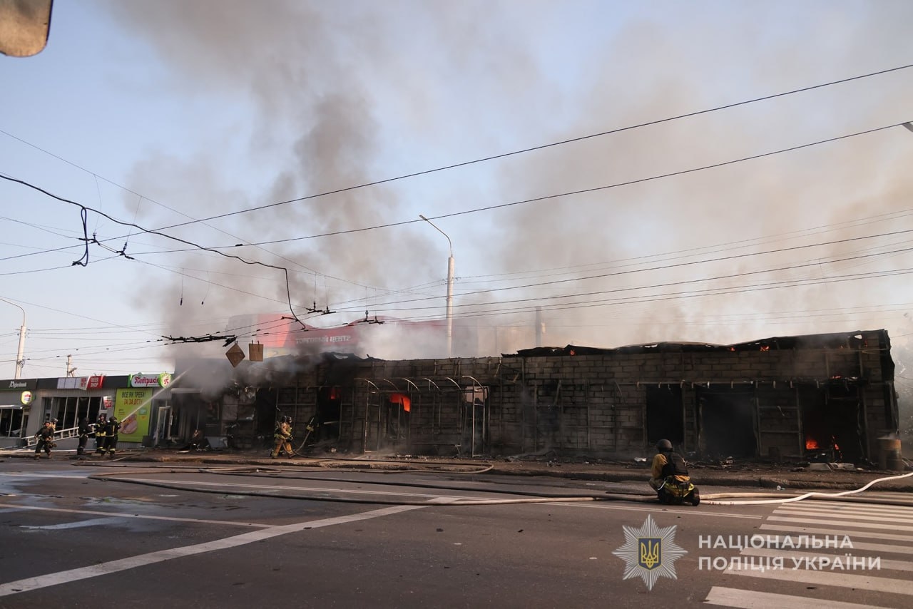 Последствия российского ракетного удара по Запорожью