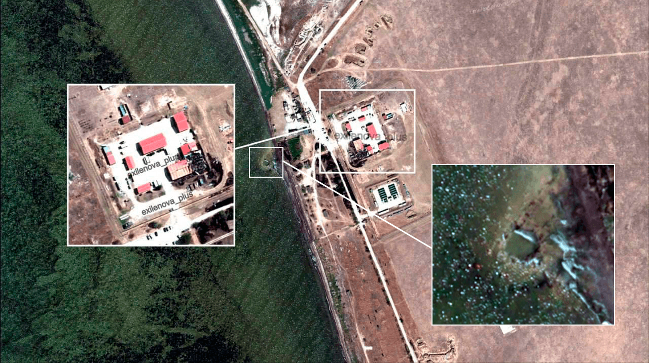 Последствия удара по пограничной базе ФСБ в Крыму ракетами «Фламінго»