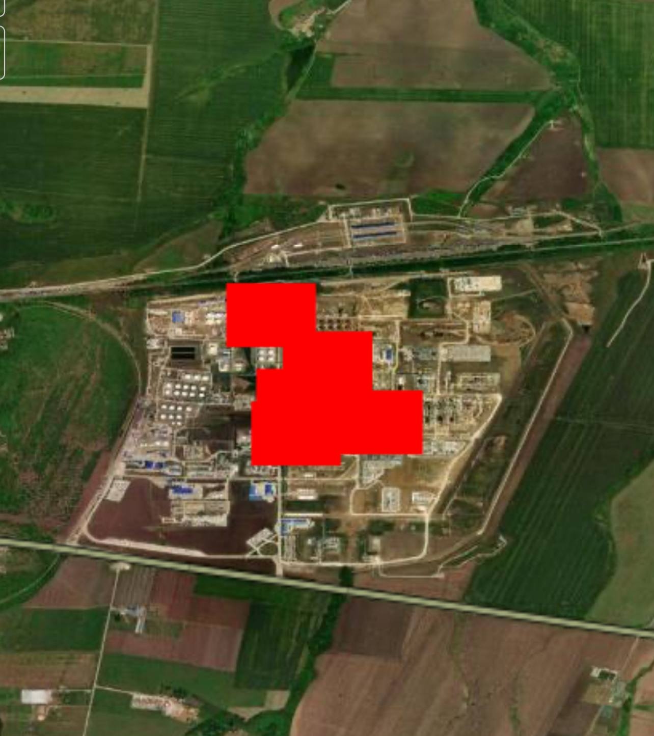 Тепловые сигнатуры сервиса NASA FIRMS на территории Ильского НПЗ в Краснодарском крае