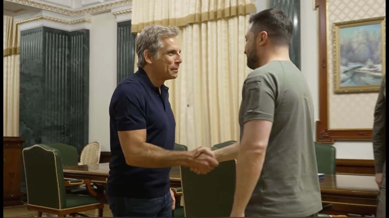 Актер Бен Стиллер встретился с президентом Украины Владимиром Зеленским