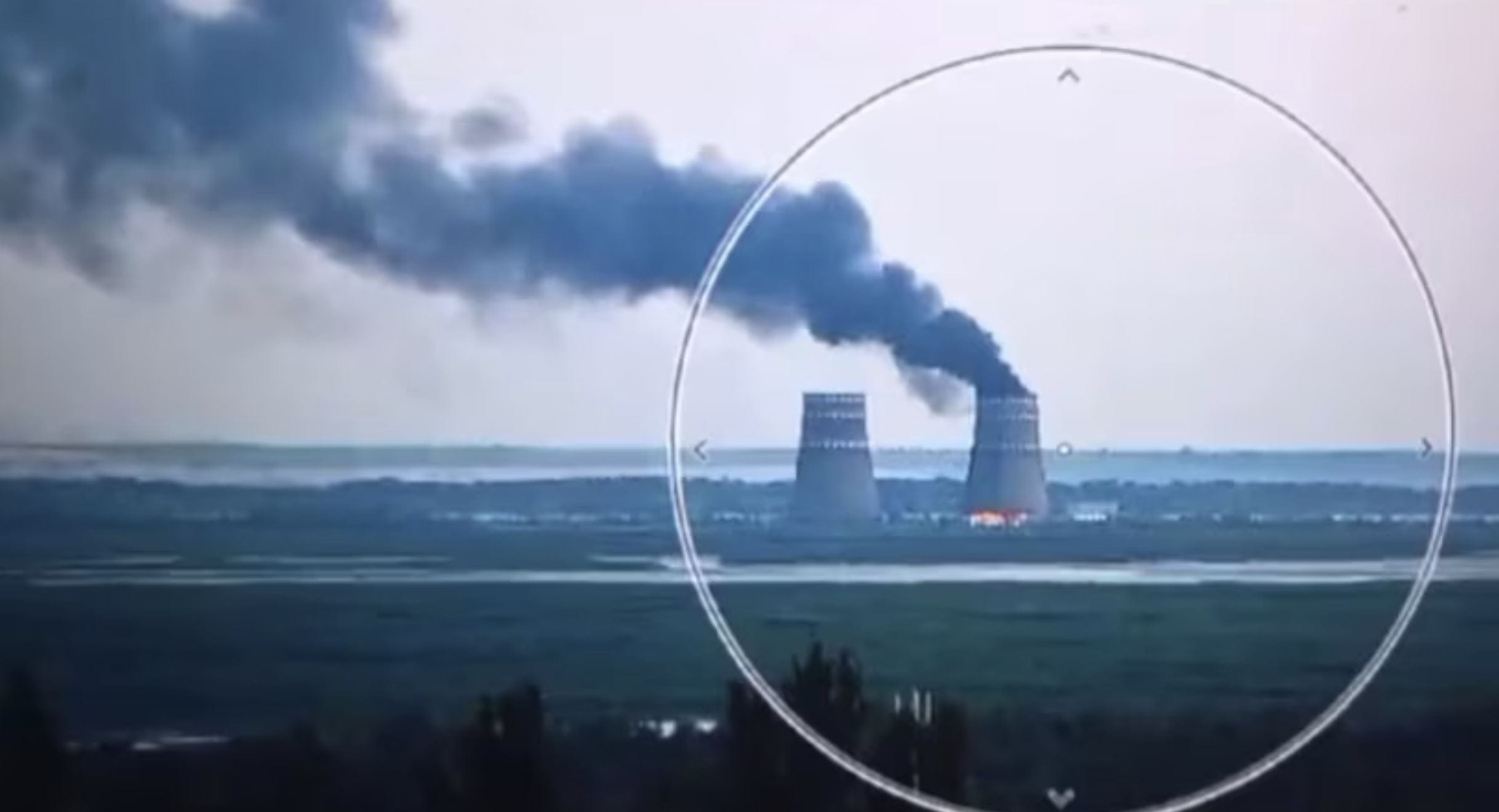 Россия и Украина обвинили друг друга в пожаре на территории Запорожской АЭС