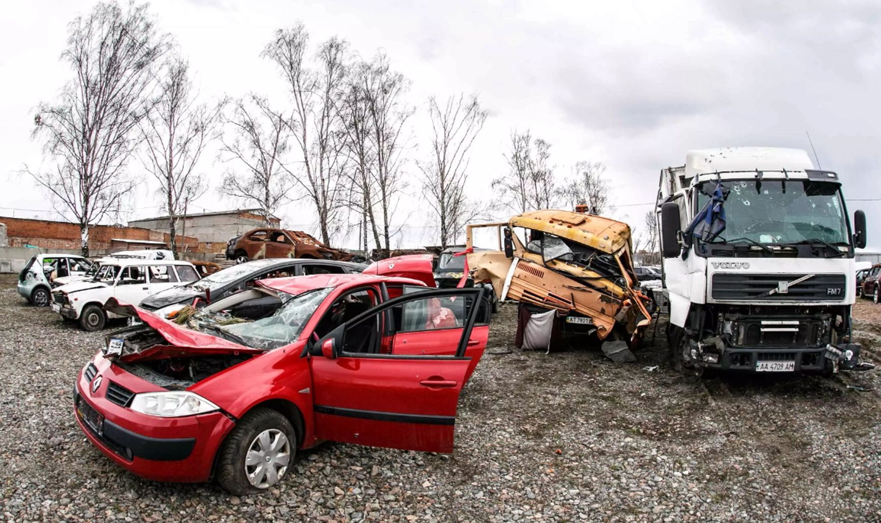 Dump site where the dead man’s car was found