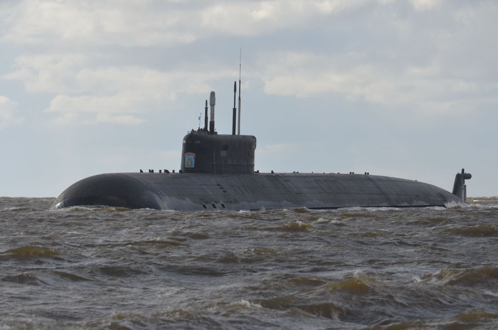 The Project 09852 special‑purpose nuclear submarine BS‑329 Belgorod during sea trials, July 2021