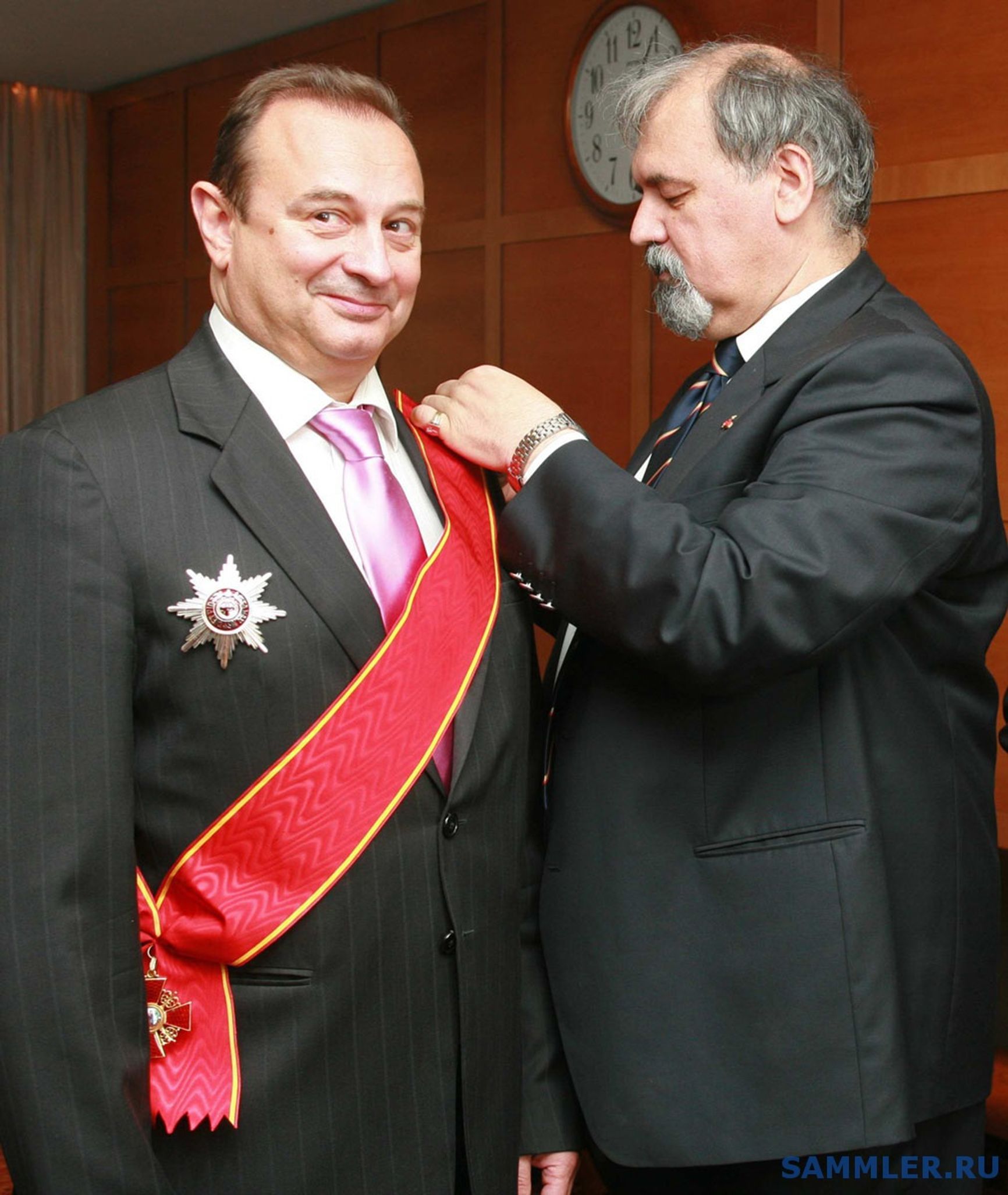 Vladimir Strzhalkovsky receives the Order of St. Anna of the First Class