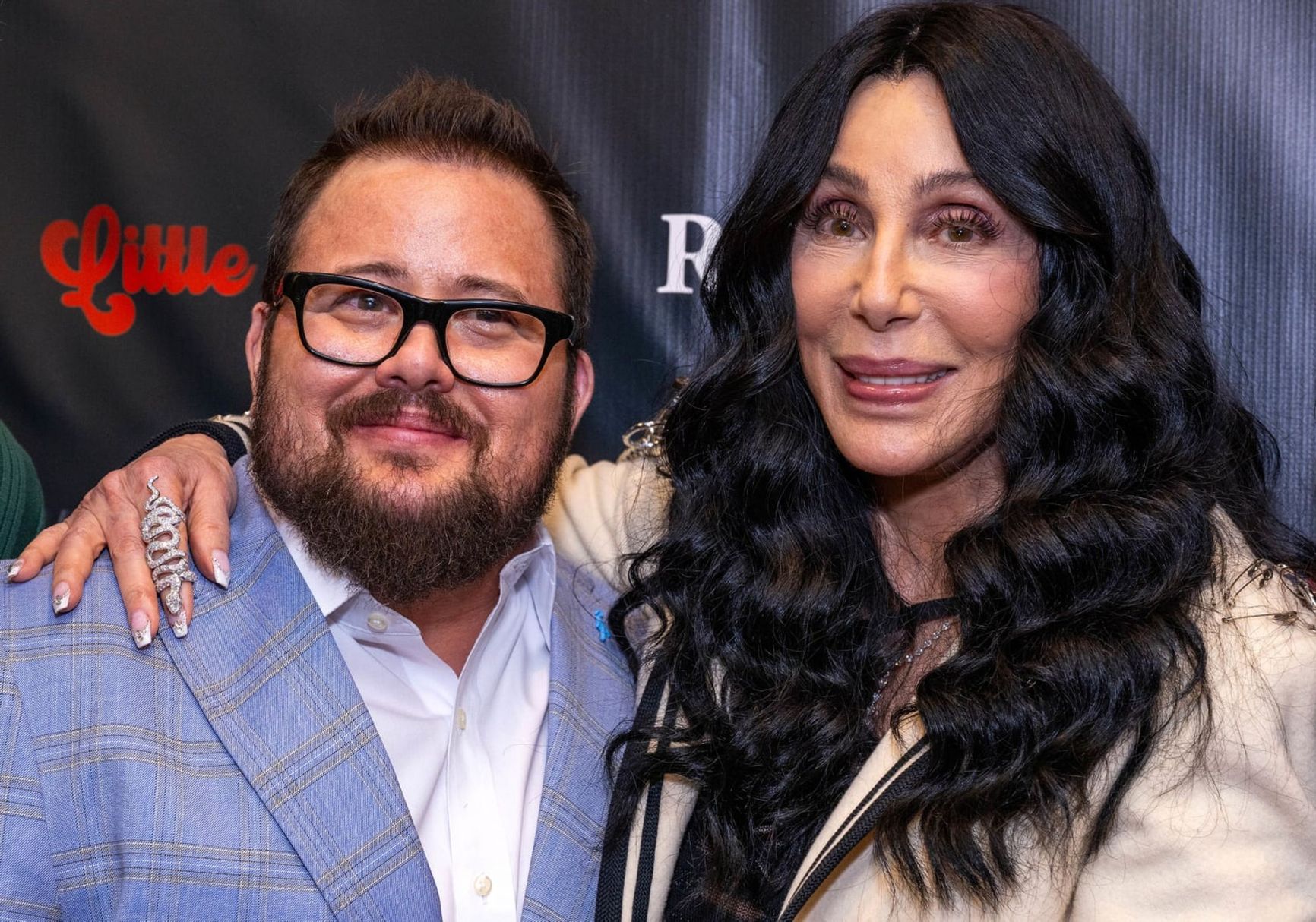 Cher and her transgender son Chaz Bono (born Chastity)