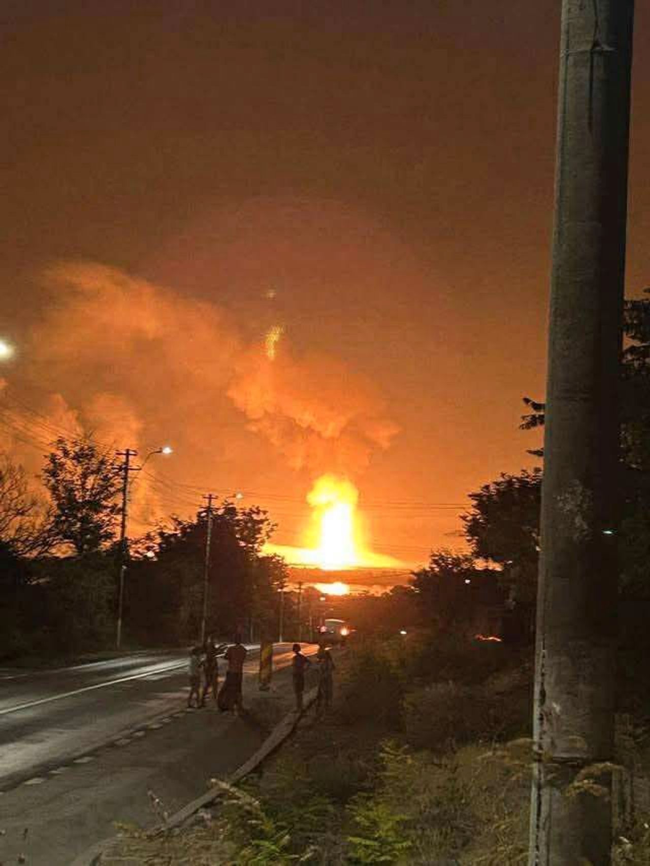 Пожар на пораженной в ночь на 6 августа 2025 года газокомпрессорной станции в Одесской области