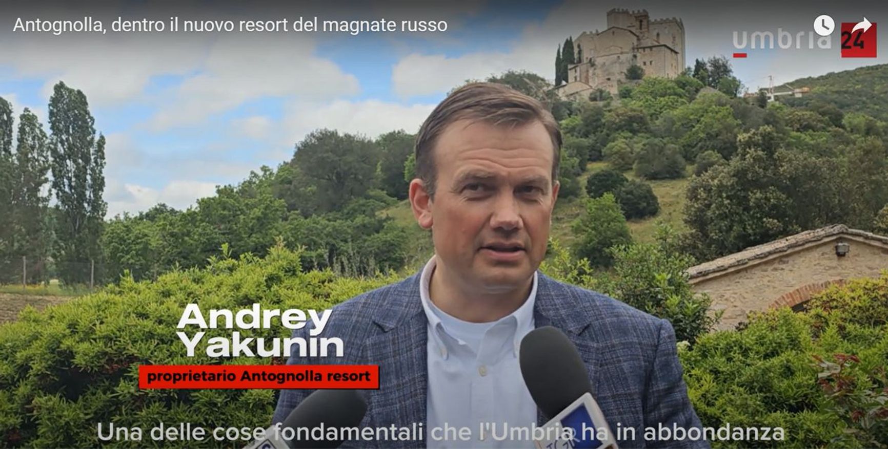 Andrey Yakunin at Castello di Antognolla