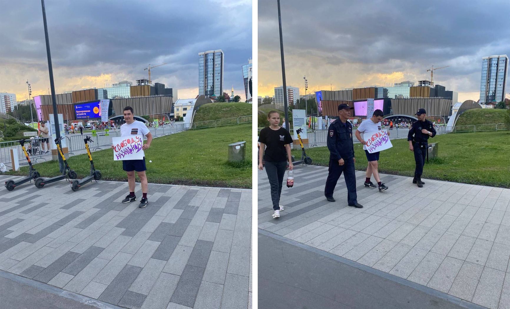 Протест Леонида Мелехина в России. Фото: Telegram-канал «Пермь 36,6»