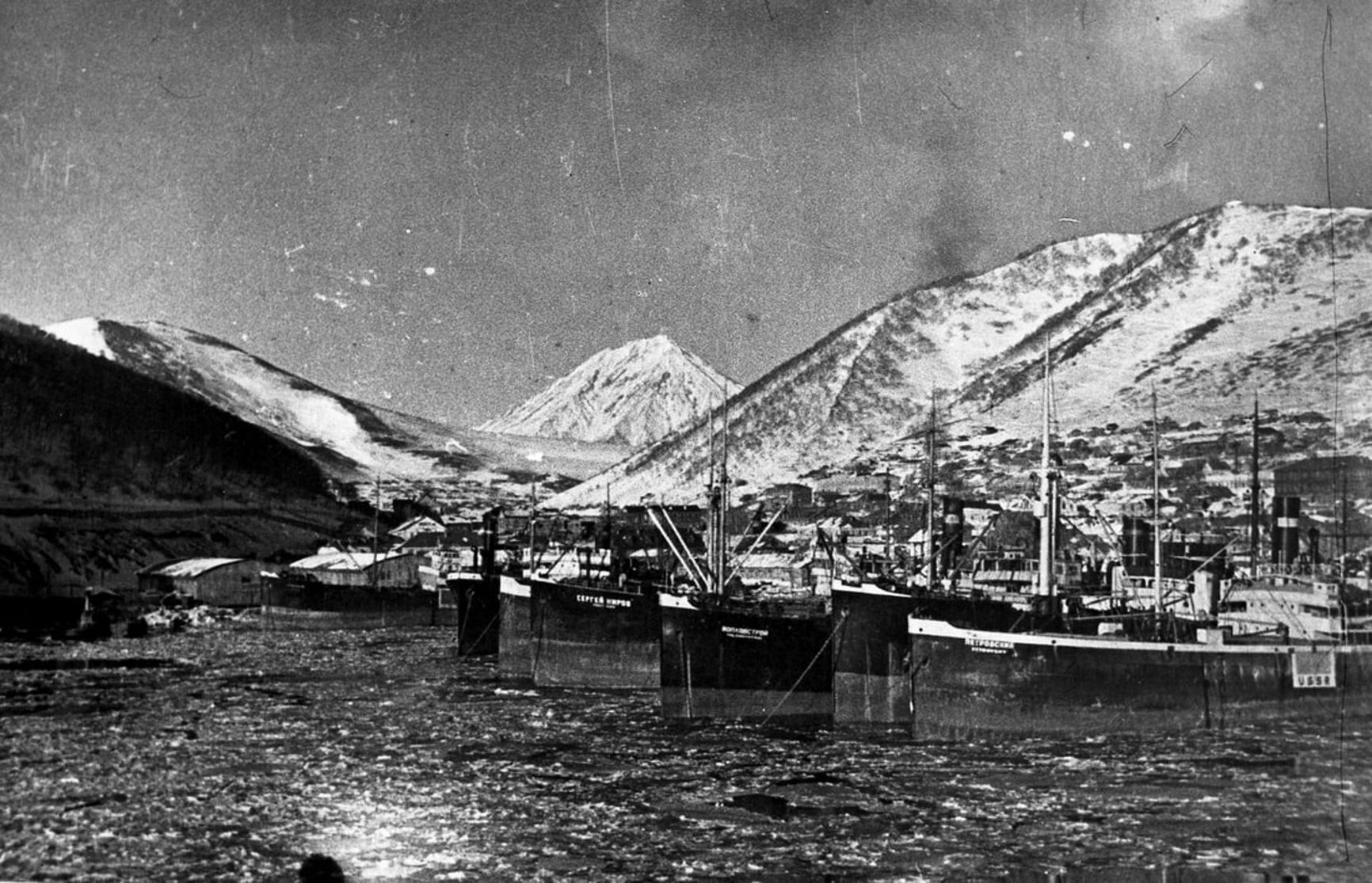 Fish port in Kamchatka