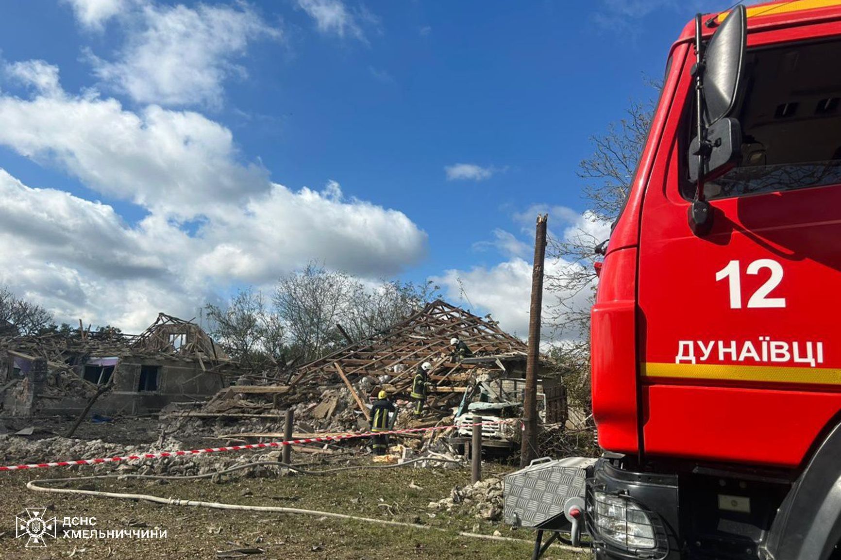 Последствия российского налета на Хмельницкую область в ночь на 20 сентября 2025 года