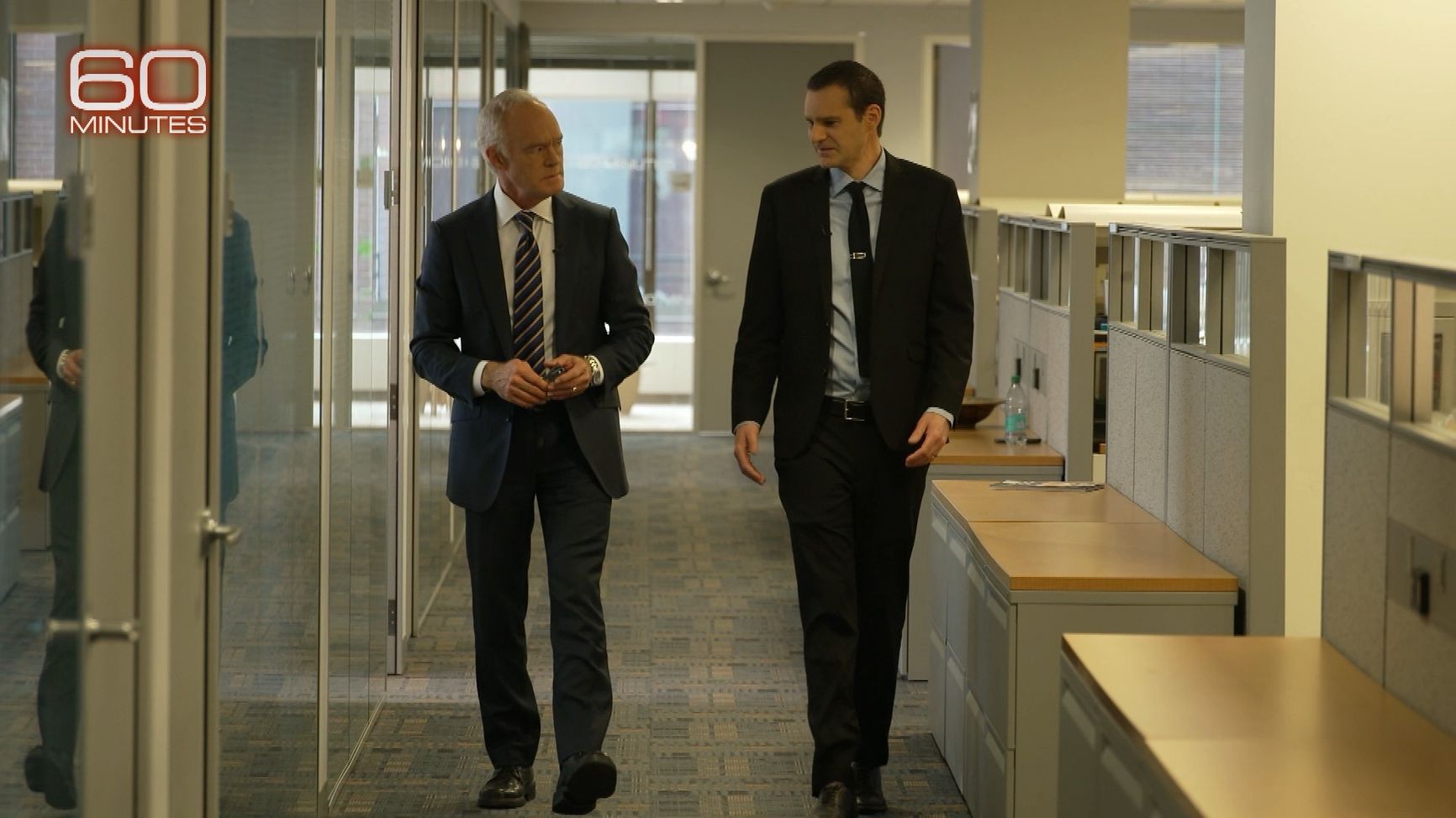 Бывший сотрудник ЦРУ Джон Торн дает интервью программе 60 Minutes 