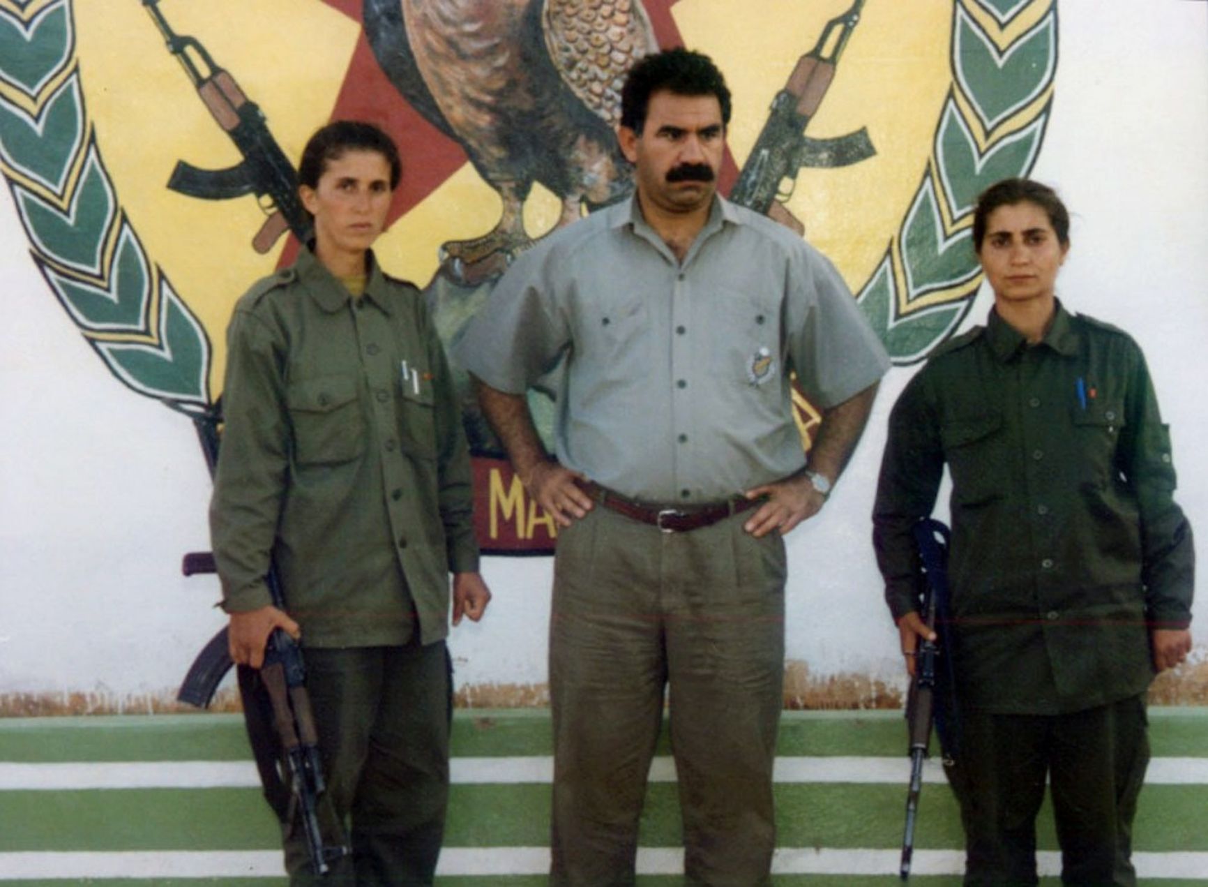 Abdulla Ocalan with fellow party members