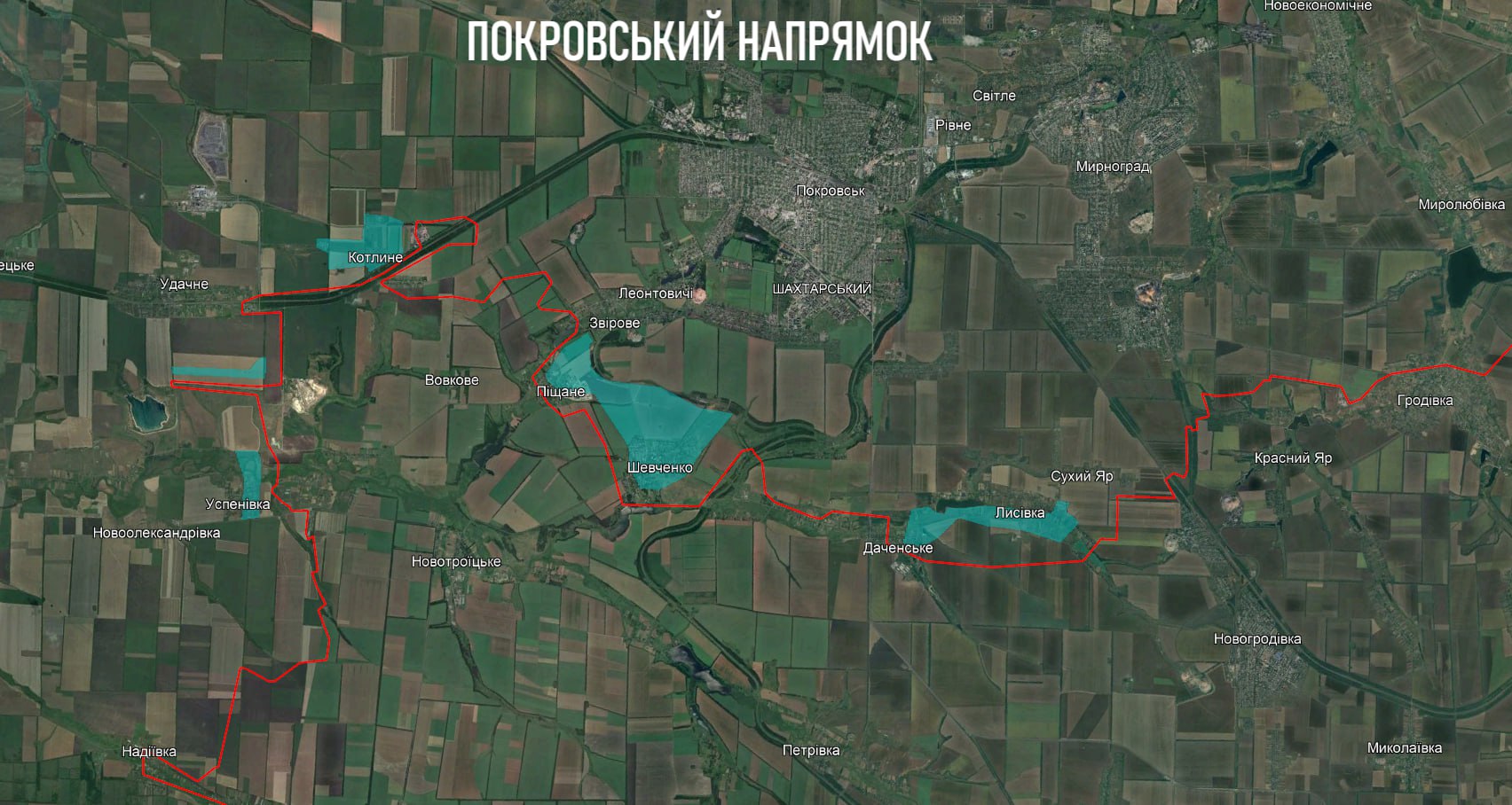 Ситуация на западном фланге покровского направления по версии ресурса «Dnipro Osint ⟨ Гарбуз ⟩»