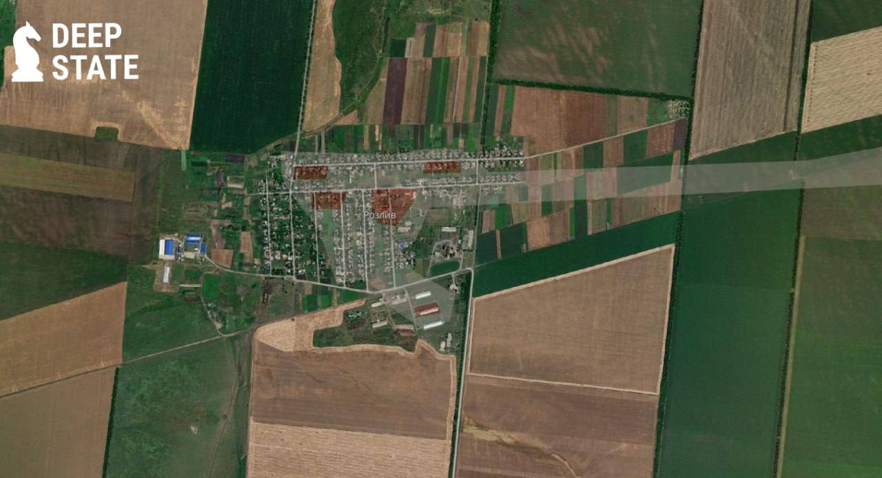 Ситуация в населенном пункте Разлив по версии DeepState